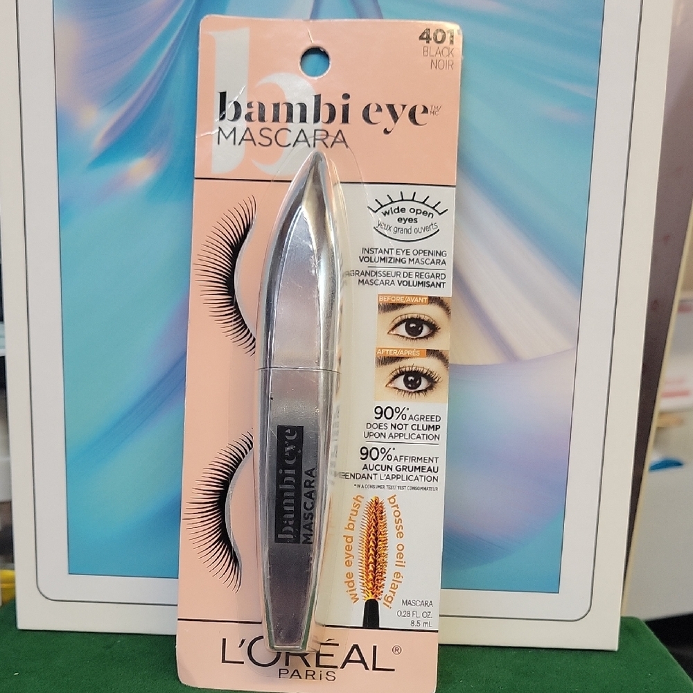 L'Oreal Bambi Eye Mascara 401 Black New Sealed Pkg